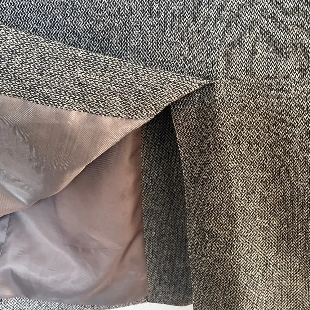 Von Furstenberg tan silk suit blazer sports jacket brown size 44L